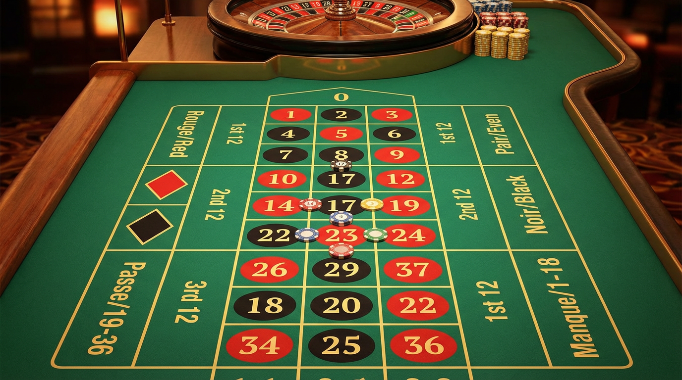 Mesa de roleta 193bet mostrando todas as áreas de apostas