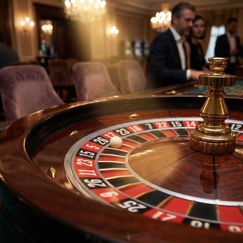 Roleta europeia 193bet - Roda de roleta girando com bola dourada