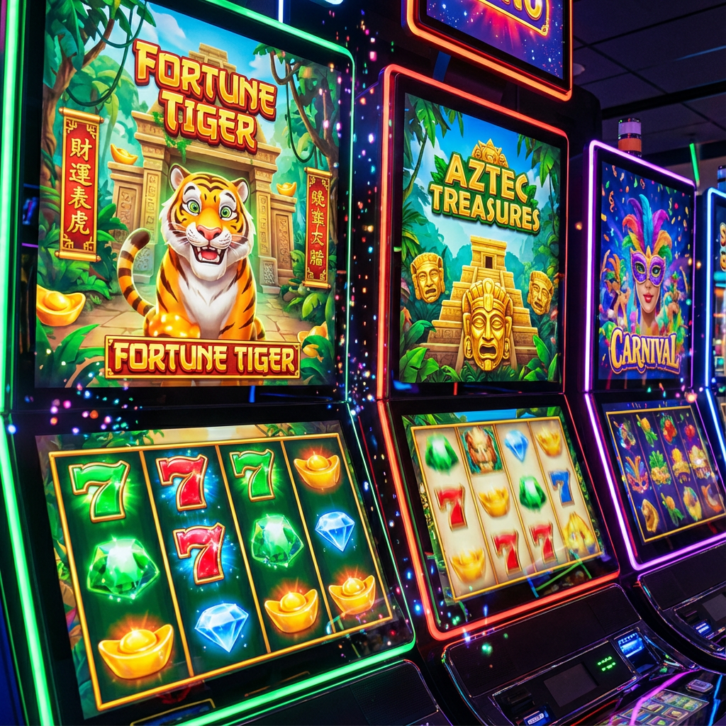 Caça-níqueis 193bet - Fortune Tiger, Aztec Treasures e jogos de carnaval